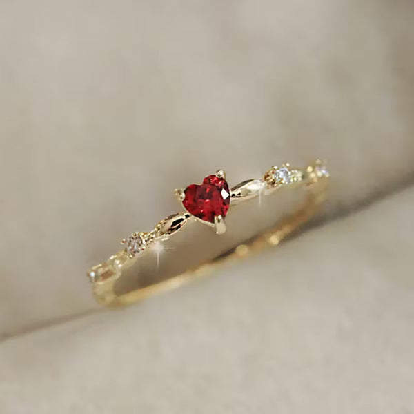 Eternal Heart Zircon Promise Ring
